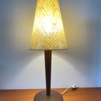 Unieke Vintage Philips Lamp. Louis Kalff Tafellamp. Glasvezel Kap. thumbnail 4