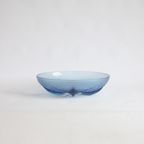 Blue Glass Papyrus Bowl By Verlys Verrerie, 1930S thumbnail 3
