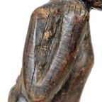 Beeld Sculptuur Vruchtbaarheid Authentiek Afrika Tribaal Luba 47Cm thumbnail 11