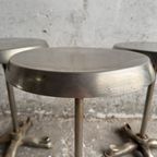 Industrial-Style Metal Side Table thumbnail 2
