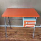 Superleuk Retro Frans Bureau Jaren 70 Vintage Oranje thumbnail 12