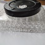 Vintage Guro Jaren '70 Plafondlamp Plafonnière Glas Vierkant thumbnail 12