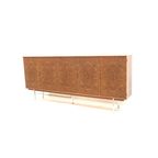 Xxl Vintage Wortelnotenhout Dressoir / Highboard Uit De Jaren ’60 thumbnail 2