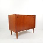 Vintage Deens Kastje Schuifdeuren Teak | Teak Fineer Kastje thumbnail 9