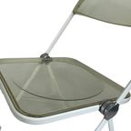 Giancarlo Piretti - Plia Lucite Folding Chair By Castelli - White Frame, Transparent Seat - Multi thumbnail 4