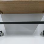 Industrieel Gefineerd Bijzet Tvtafel Op Wielen Jaren 70-80 thumbnail 2