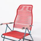 Italian Mid-century Foldable ‘spagetthi’ Deck Chair By Roberto Gatti thumbnail 9