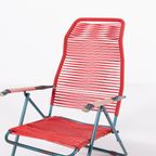 Italian Mid-Century Foldable ‘Spagetthi’ Deck Chair By Roberto Gatti thumbnail 9