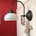 Lumi Lamp Muurlamp Met Melkglazen Kap thumbnail 2