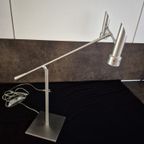 Bureaulamp - Tafellamp - Design - Zilverkleurig -verstelbaar thumbnail 2