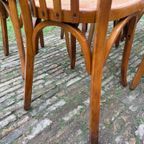 6 + 1 Baumann Bistrostoelen Keukenstoeln Café Stoelen Frans thumbnail 22