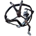Cliniclowns - Cliniclown Met Kind - Verbronsd Sculptuur - Beeldje - 2009 thumbnail 4