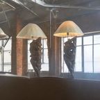 Set Van 2 Vintage Xl Brutalist Tafellampen / Verlichting thumbnail 8