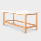 Solidesk Werkbank, Wit Blad, 239 X 109.5 Cm, Vast Onderstel thumbnail 2