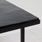 Minimalist Steel And Slate Side Or Coffee Table 1960S thumbnail 6