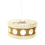 Vintage Retro Hanglamp Kunststof/goud Massive Jaren '60 thumbnail 4