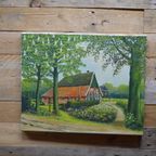 Landelijk Schilderij Van G.J. Bruil 1984 thumbnail 2