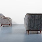 Italian Modern Pair Of Architectural Lounge Chairs / Fauteuil From 1970’S thumbnail 5