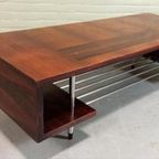 Vintage Palissander En Chroom Salontafel thumbnail 2