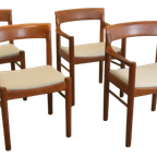 Set Van 4 Bramin Eetkamerstoelen Stoelen 'Jersose' Vintage thumbnail 17