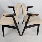 Set Van 2 Vintage Koehoorn Stoelen Cowhorn Model thumbnail 5