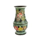 Vintage West Germany Kleurrijk Aardewerk Zeldzame Bloemen Vaas Bay 98-50 thumbnail 11