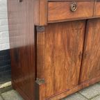 Antiek Mahonie Dressoir, En Opengeklapt Een Mooi Antiek Klapbufet thumbnail 11