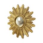 Kleine Zonnespiegel Sunburst Spiegel Bladgoud Convex 26cm thumbnail 12