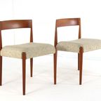 Set 2 Kai Kristiansen Voor Fritz Hansen Stoelen Vintage thumbnail 10