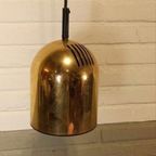 Vintage Design Gouden Hanglamp, Vrieland (?) thumbnail 5
