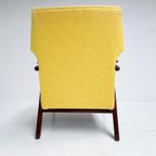 Houten Wingback Fauteuil Uit De 1960’S thumbnail 4