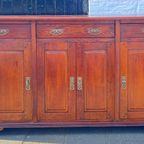 Kersenkleurige Eiken Dressoir, 175 Cm Breed, Topkwaliteit thumbnail 6