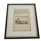 Kopergravure - Poort Tot Montfoort- Abraham Rademaker - 18E Eeuw thumbnail 2