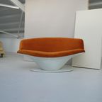 Vintage Space Age Fiberglass Fauteuil Opnieuw Bekleed thumbnail 10