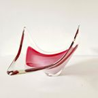 Vintage Murano Schaal Roze Glazen Schaal thumbnail 6