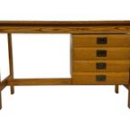 Vintage Bureau Werkplek Compact Jaren 60 Pinewood Grenen thumbnail 3