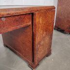 Compleet Wortelhouten Art Deco Bureau thumbnail 4