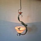 Vintage Hanglamp Met Bloemen Italiaans thumbnail 2