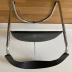 4 Italiaans Design Tuigleer Chroom Buisframe Stoelen thumbnail 3
