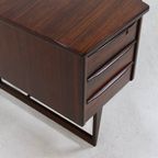 Rosewood Boomerang Desk By Peter Løvig Nielsen For Hedensted Møbelfabrik Denmark 1950S thumbnail 11