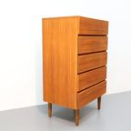 Deense Vintage Ladekast 5 Lades Teak thumbnail 9