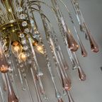 Vintage Xxl Murano Teardrop Kroonluchter Hanglamp Kristal thumbnail 12