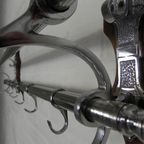 Verchroomde Art Deco Wandkapstok Met 6 Haken, Jaren 30 thumbnail 13