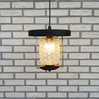 Vintage Bubbelglas Hal Lamp thumbnail 5