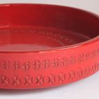Red Centrepiece Bowl Or Fruit Bowl By Aldo Londi For Bitossi thumbnail 19
