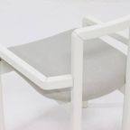 Side Chair In White Lacquered Wood 1980S thumbnail 8