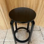 Vintage Alvar Aalto Barkruk Stool 68Cm Hoog thumbnail 4