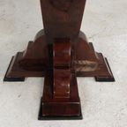 Art Deco Stijl Tafel Met Verschillende Soorten Ingelegd Hout thumbnail 10