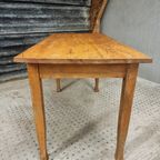 Oude Tafel Eettafel Sidetable Beukenhout 65 X 140 Cm thumbnail 14