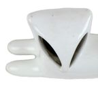 Poezen Beeld Sculptuur Witte Craquelé Keramiek Royal Dux Stijl thumbnail 10